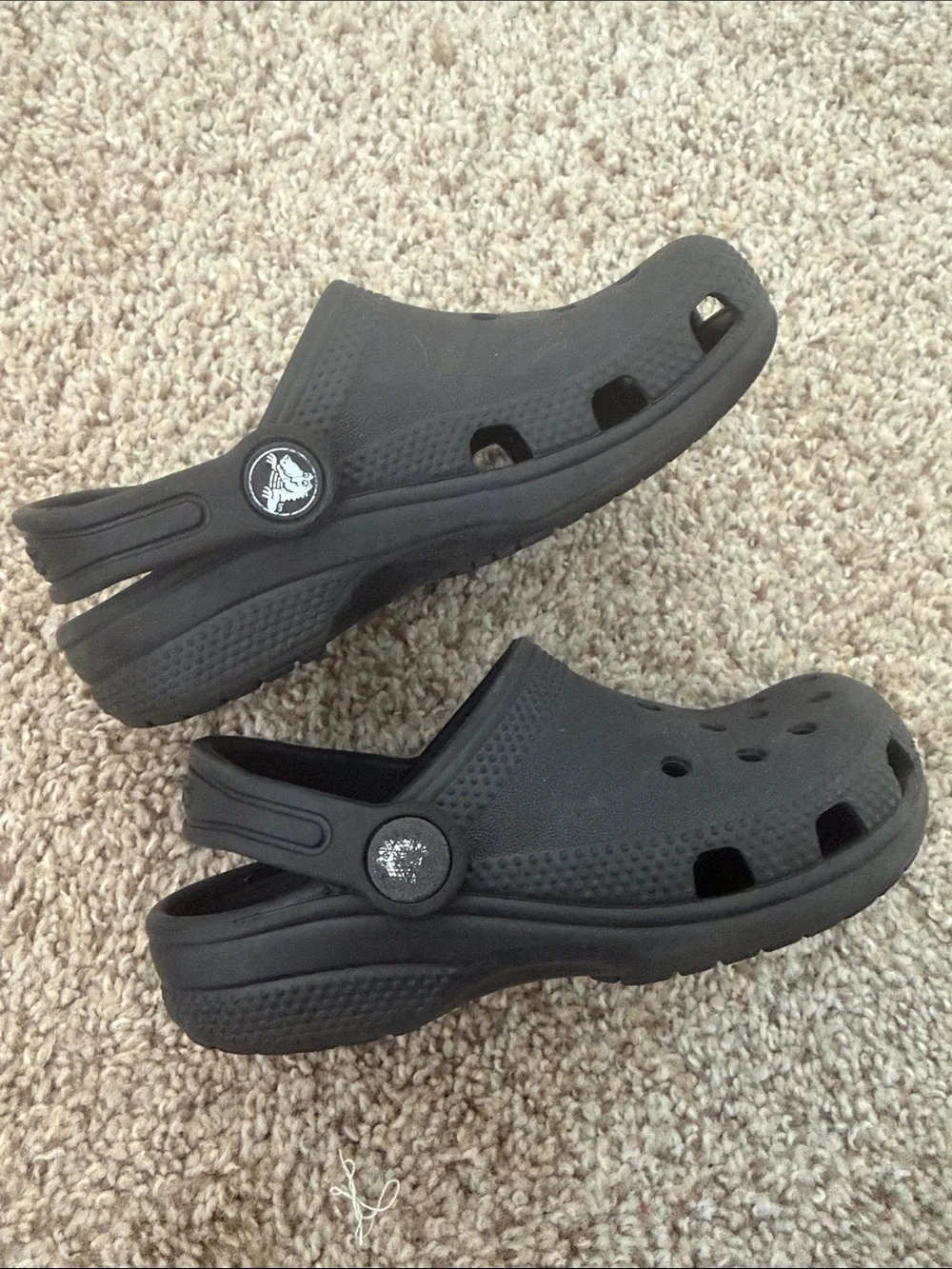 CROCS Kids Black Classic Clog Sandals